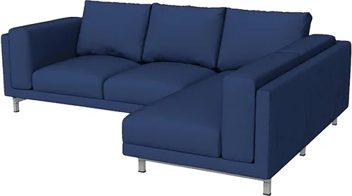 Vista 15 de Fundas de sofá de algodón resistentes compatibles con IKEA Nockeby de tres asientos (ancho: 98.8 in, no 79.9 in), funda de sofá