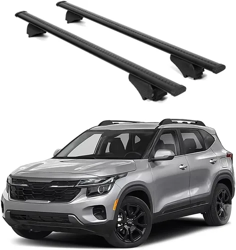 Vista 14 de ERKUL Barras transversales para techo de 220 libras para Kia EV9 2024-2026 GT-Line Barras transversales de aluminio con bloqueo antirrobo