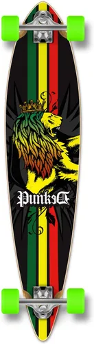 Vista 3 de Graphic Complete Pintail Skateboards Longboard w/Black Widow Premium 80A Cinta de agarre de aleación de aluminio Camión ABEC7 Rodamiento 2.756 in