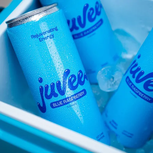 Vista 4 de Juvee Bebida energética rejuvenecedora, latas de 12 onzas, paquete de 12, sin azúcar, 128 mg de cafeína natural por lata, cero azúcar, baja