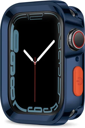 Vista 29 de Estuche Resistente Compatible con Apple Watch Case 41mm 40mm Series 9/8/7/6/5/4/SE3/2/1, Funda Protectora Amortiguadora de TPU Flexible y Suave