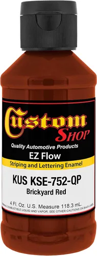 Vista 30 de Custom Shop KSE755-QP - Pintura esmaltada EZ Flow a rayas y letras de oro 23K, 4 onzas