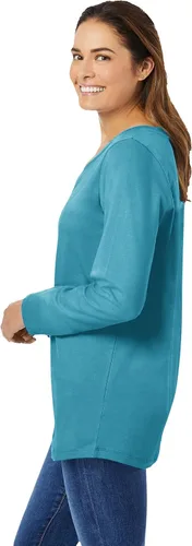 Vista 4 de Camiseta manga larga de talla grande para mujer Woman Within