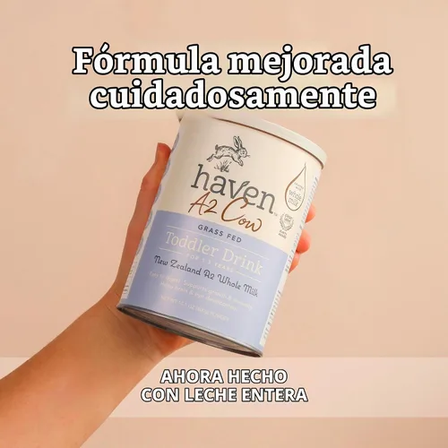 Vista 4 de Haven Fórmula A2 Cow para niños pequeños, leche entera, 12+ meses, 14.1