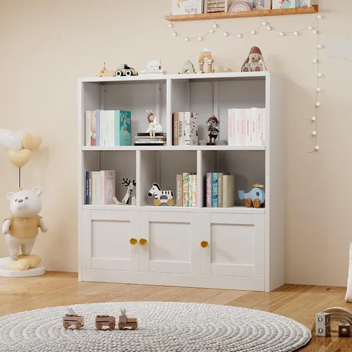 Vista 10 de erosoei Librerías y estanterías de metal de 71 pulgadas de alto con 2 puertas y estantes ajustables, armario de almacenamiento alto, estantería