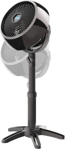 Vista 4 de Vornado 7803 Ventilador circular de aire con pedestal grande para habitación entera con altura ajustable, 3 ajustes de velocidad, parrilla extraíble