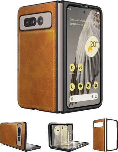 Vista 11 de Foluu Funda para Google Pixel 9 Pro Fold, con Protector de Pantalla Frontal Integrado, Cuero PU + Carcasa Rígida de PC Ultra Delgada Duradera Funda