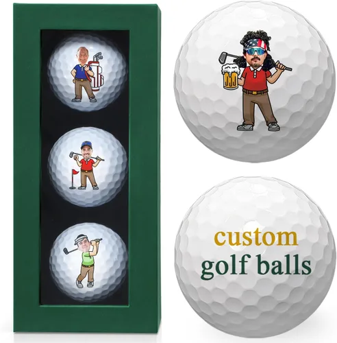 Vista 12 de Pelotas de golf personalizadas de With Love From Julie para hombres - Bolas de golf personalizadas - Regalos personalizados de bolas de golf