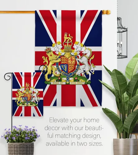 Vista 8 de Escudo de armas Bandera de la casa del Reino Unido, dulce vida, simpatía, recuerdo, conmemorativo, duelo, amor, apoyo, emoción, posible, bandera