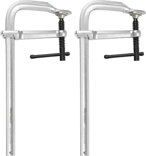 Vista 13 de MAXPOWER Abrazaderas F de servicio ligero para soldadura de 4", 8", 8" y 12", paquete de 4