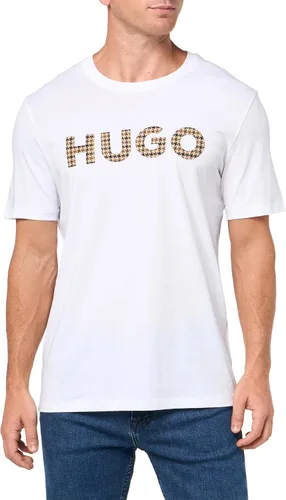 Vista 40 de Hugo Men's Print Logo Short Sleeve T-Shirt Blanco
