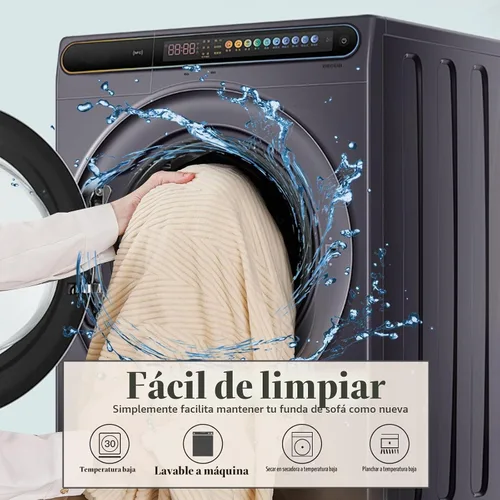 Vista 7 de Fundas de cojín para sofá seccional, fundas de sofá elásticas resistentes al desgaste para sofá universal, protector de cojín elástico lavable, Beige