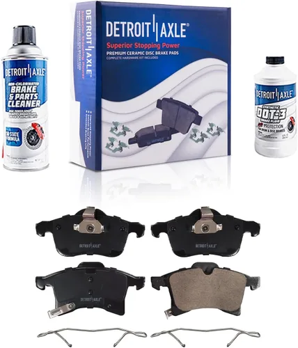 Vista 42 de Detroit Axle - Pinza de disco del lado del acompañante + pastillas de freno de cerámica de repuesto para Lexus HS250H Toyota RAV4 Prius V Scion xB