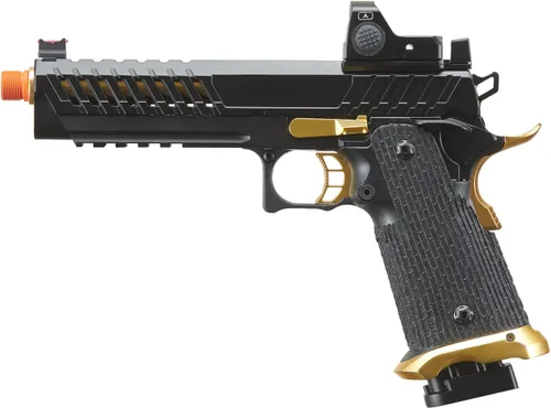 Vista 2 de Lancer Tactical - Knightshade Hi-Capa. Pistola de perdigones de aire comprimido con mira mini punto rojo