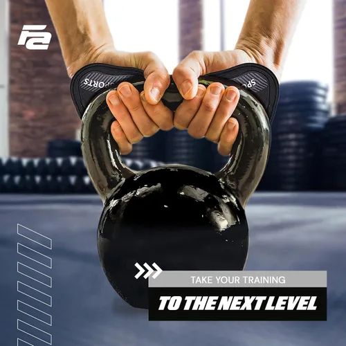 Vista 6 de Guantes de entrenamiento Fit Active Sports para el gimnasio - Agarres duraderos para el gimnasio y almohadillas de agarre - Acolchado de goma