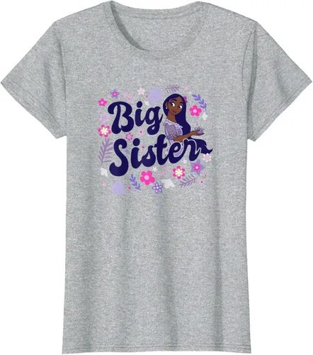 Vista 31 de Disney Encanto Isabela Madrigal Big Sister - Camiseta floral, gris, S Asfalto