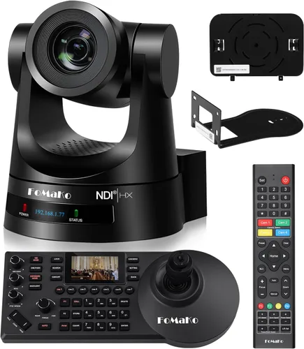 Vista 12 de FoMaKo Cámara PTZ HDMI, Seguimiento Automático AI Gen 3, Zoom Óptico 20x, Colores Fieles a la Vida, PoE, Cámara PTZ HDMI para Servicios de Iglesia