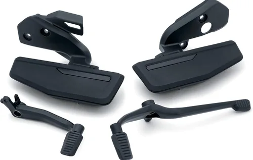 Vista 5 de Kuryakyn 6752 Componente de control de pie de motocicleta: Kit Omni Driver Floorboard para motocicletas Honda Gold Wing 2018-20 con transmisión