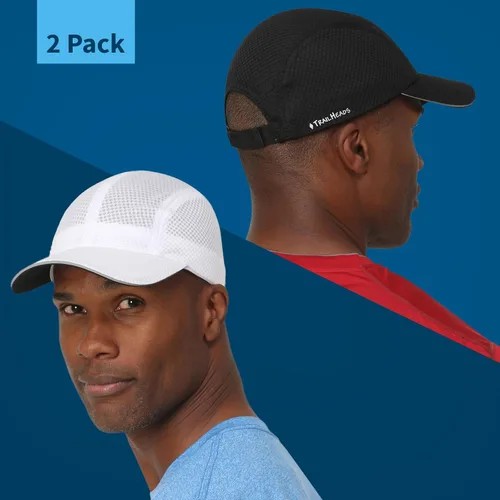 Vista 2 de TrailHeads Race Day Performance - Gorra deportiva ligera de secado rápido para hombre, talla única