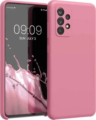 Vista 280 de kwmobile Funda Compatible con Samsung Galaxy A14 5G - Funda de teléfono de TPU y silicona con acabado suave - Verde Lima