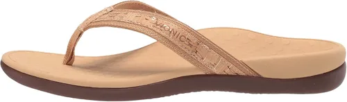 Vista 4 de Sandalias Vionic Tide, con tira para dedos, con diamantes de imitación, con soporte de arco ortopédico oculto, para mujer