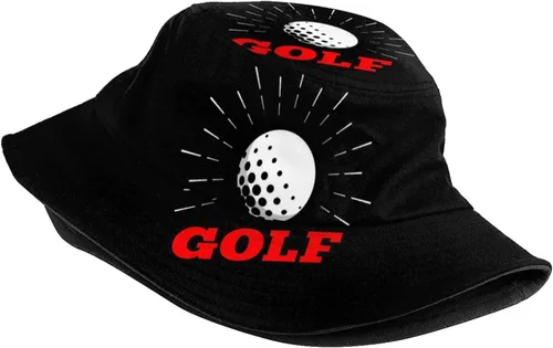Vista 2 de Sombrero de pescador de moda con patrón de golf deportivo, gorra de pescador plegable para exteriores para mujeres y hombres
