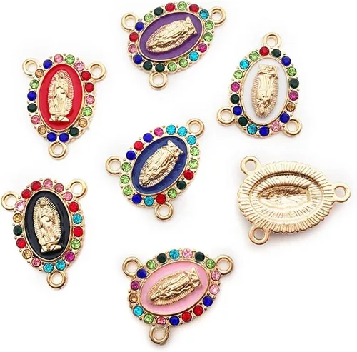 Vista 5 de 8 dijes de flamenco, colgantes de esmalte de flamenco de pájaros tropicales de aleación rosa y roja, mini flamenco para hacer joyas, pulseras