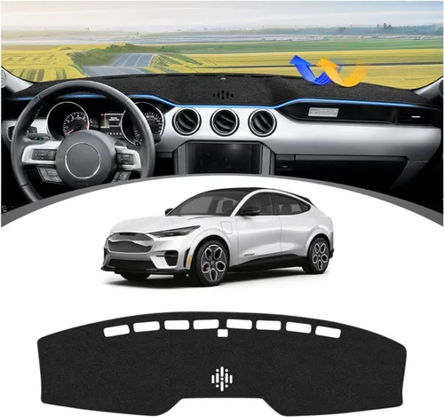 Vista 93 de FIILINES Cubierta para tablero Compatible con Mazda 3 2010-2013 Accesorios Tapete para tablero para Mazda 3 Accesorios Tapete para salpicadero