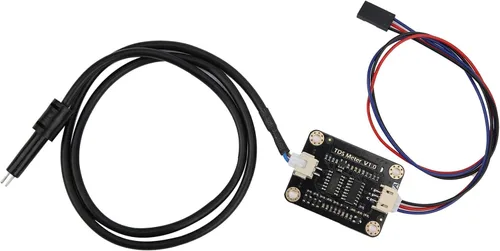 Vista 7 de Sensor de conductividad de agua, sensor hidropónico de agua doméstica con sonda impermeable para enseñanza de análisis de calidad líquida
