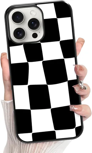 Vista 157 de KANGHAR Compatible con iPhone 17 Pro Case Spot Pattern - Negro Mancha rosada negra