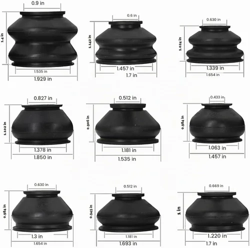 Vista 3 de 14 piezas de cubierta protectora de polvo de goma para brazo de varilla giratoria universal, cabeza de bola de unión para auto, accesorios