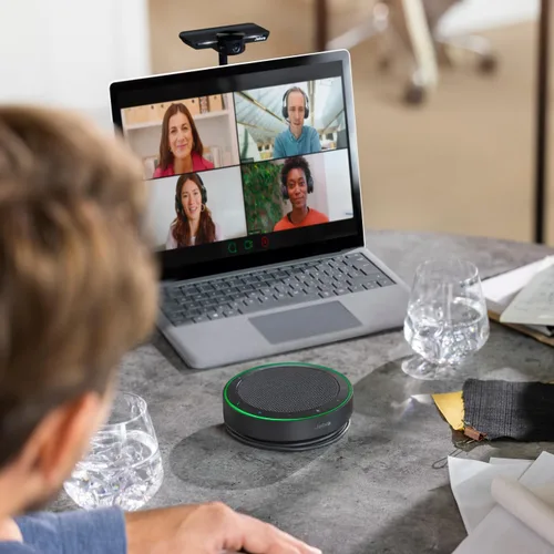 Vista 2 de Jabra Speak2 75 (Edición 2025) Altavoz Inalámbrico Bluetooth - 4 Micrófonos con Cancelación de Ruido, Altavoces de 65mm - Nueva Función