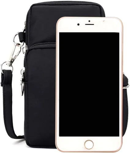 Vista 3 de Mintegra - Bolso bandolera para teléfono (nailon, para caminar, correa de hombro, para caminar, correa deportiva)