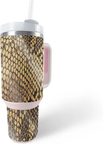 Vista 30 de MightySkins - Vaso con purpurina brillante compatible con Stanley The Quencher H2.0 FlowState de 40 onzas, parte trasera de cascabel, acabado