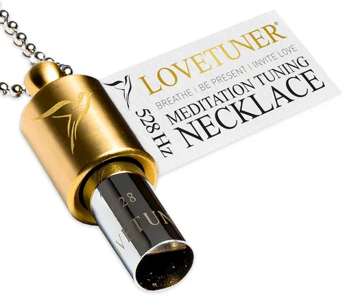Vista 7 de LOVETUNER Collar de respiración de 528Hz para alivio del estrés, atención plena y meditación Silbato de sanación sonora para ansiedad, enfoque