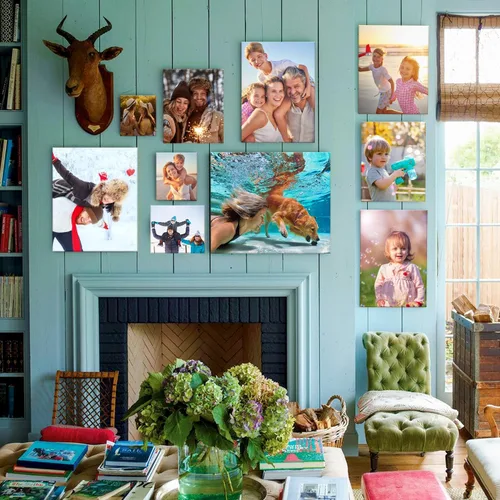 Vista 2 de Impresiones en lienzo personalizadas con tus fotos, imagen personalizada sobre lienzo, regalos personalizados con marco de pared para aniversario