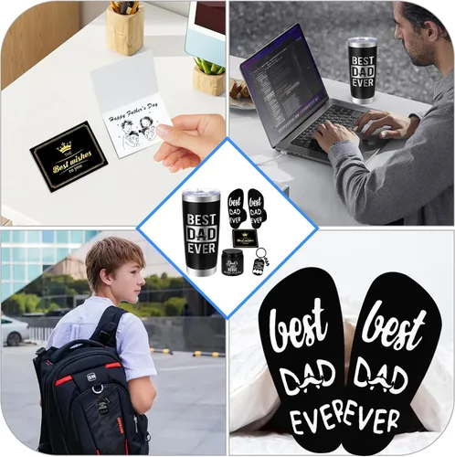 Vista 5 de Regalos para padre, regalo para papá, regalo del día del padre, regalos de Navidad para padres, regalos del día de Acción de Gracias para papá 20 0Z