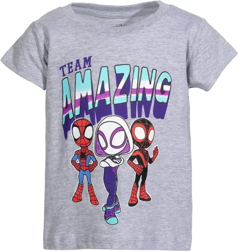 Vista 3 de Marvel Spidey and His Amazing Friends - Paquete de 2 camisetas para niñas pequeñas