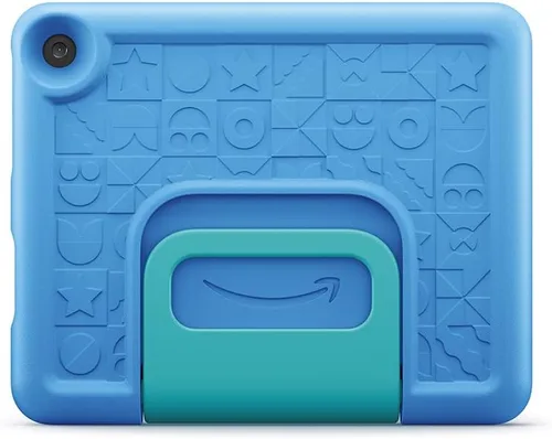 Vista 4 de Funda Amazon reforzada para niños para tablet Fire HD 8 (solo compatible con tablets de 12ª generación). Azul