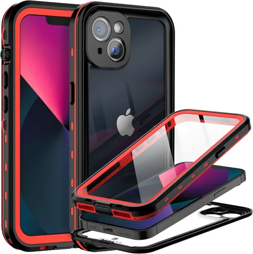 Vista 12 de BEASTEK TRE - Funda impermeable para Apple iPhone 13, a prueba de golpes, con certificación IP68, con protector de pantalla integrado, cubierta