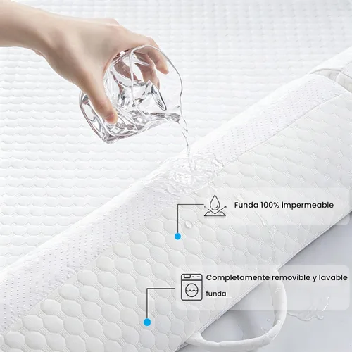 Vista 3 de YIHATA Riel de cama para niños pequeños, parachoques plegables con solapa, 1 paquete de rieles de cama para niños pequeños, rieles de cama