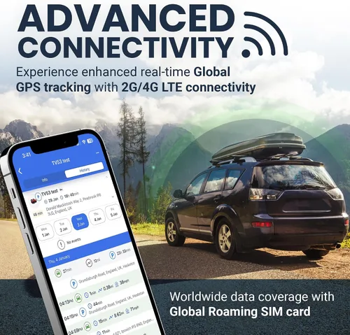 Vista 5 de Truview TV130 - Rastreador GPS 4G con actualizaciones en vivo, dispositivo de seguimiento de vehículos para automóviles, furgonetas, camiones y más