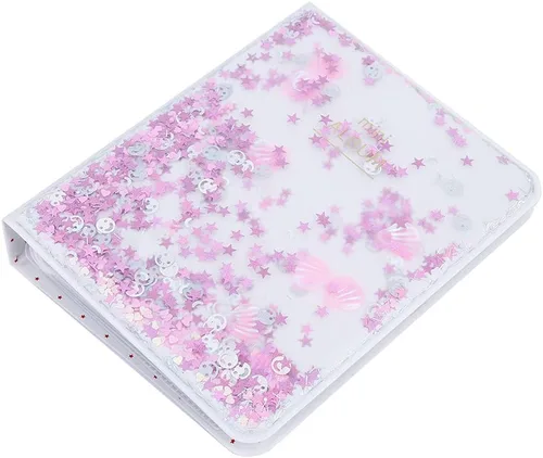 Vista 3 de Quicksand Beads - Mini álbum de fotos de 3 pulgadas con 64 bolsillos para fotos de cámara, mini álbum de fotos, fotos, libros, accesorios portátiles