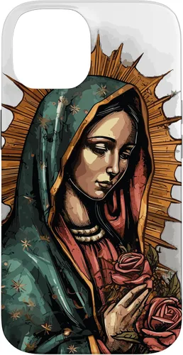 Vista 4 de Funda para iPhone 12 Pro Max Virgen De Guadalupe Católica Virgen De Guadalupe