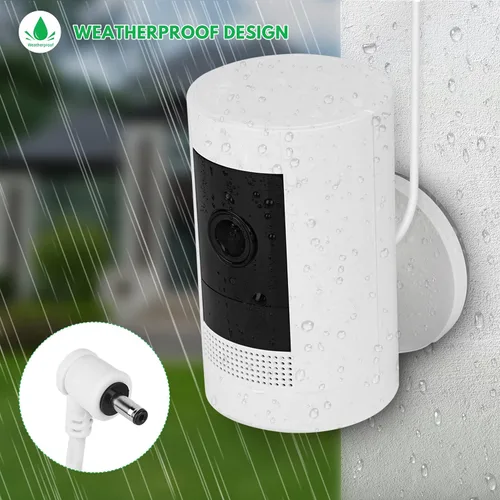 Vista 3 de Paquete de 2 adaptadores de corriente para batería de cámara Stick Up (3ª generación), con cable resistente a la intemperie para exteriores de 30