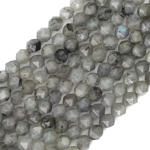 Vista 14 de BEADIA Cuentas redondas de facetas de piedra natural de amazonita de 6 mm para hacer joyas, tira de 36 cm