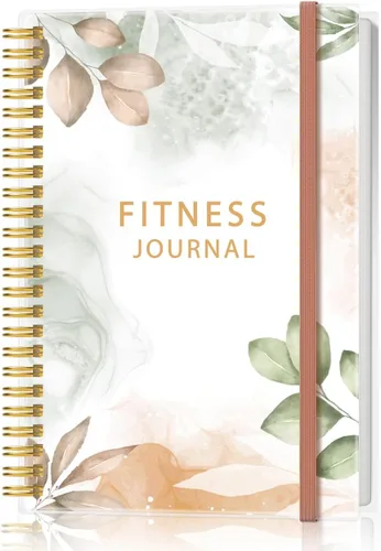 Vista 8 de Diario de fitness simplificado para mujeres y hombres, diario/planificador de entrenamiento A5, libro de registro de ejercicio diario para pérdida