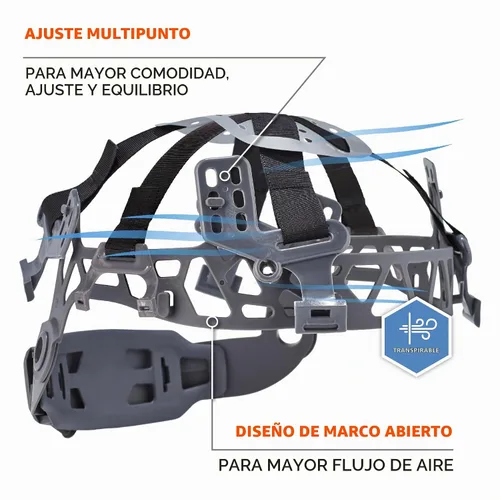 Vista 4 de Ergodyne Skullerz 8976 - Casco de seguridad tipo 2, clase E, tipo II Azul