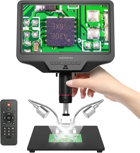 Vista 10 de Andonstar AD409 Pro 10.1" microscopio digital HDMI con endoscopio