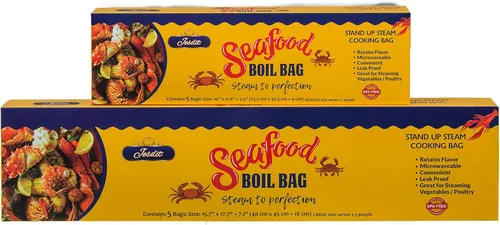 Vista 5 de Bolsa de hervir mariscos (paquete de 5)